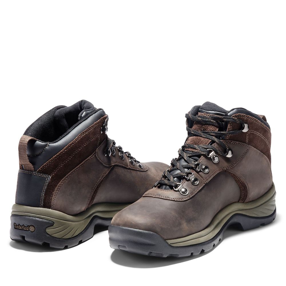 Botas de Montaña Timberland Hombre Flume Mid Waterproof Marrones Oscuro - Chile WDQ-834192